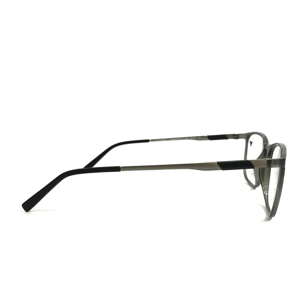 Flexon Eyeglasses Frames EP8017 057 Matte Gray Crystal Square Full Rim 54-19-145